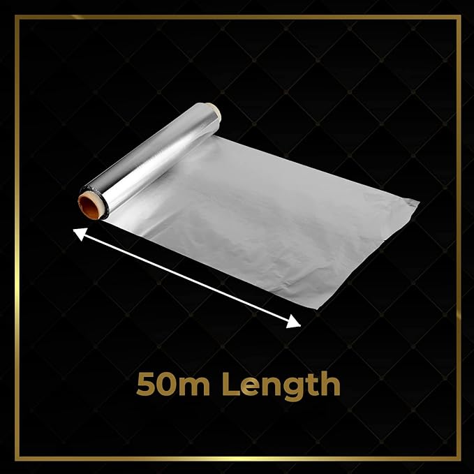 Aluminum Heavy Duty Tin Foil Roll – 12 inch wide x164 ft Length, 161 sq ft – - Image 5