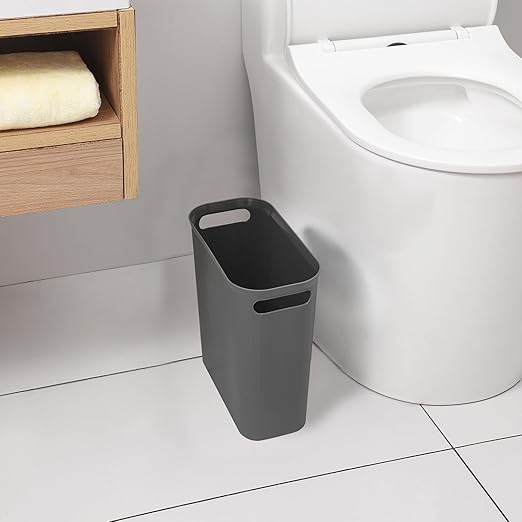 rejomiik Bathroom Small Trash Can Slim Garbage Can Wastebasket 3.5 Gallon - Image 2