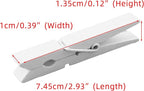 HEEHEE 24 PCS 2.83 Inch White Wooden Clothespins Strong Spring Grip Durable - Image 2