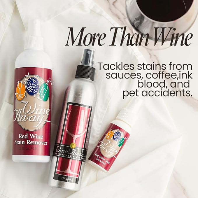 Wine Away Red Wine Stain Remover Spray Bundle, Upholstery & Carpet Cleaner - Image 4
