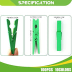100 Pack Clothes Pins Wooden 2.9 Inch, Clothespins Wood Colorful Clothing Pins - Image 7