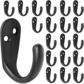 IBosins 20PCS Coat Hooks Wall Mounted Single Prong Robe Hook by IBosins