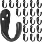 IBosins 20PCS Coat Hooks Wall Mounted Single Prong Robe Hook by IBosins