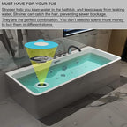 2PCS Bathtub Stopper Hair Catcher Kit, Bathtub Drain Strainer, Tub Stopper Plug - Image 2