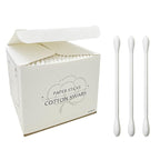 Cotton Swabs with Paper Sticks 1000ct, Double Round Cotton Buds by qzcccecl