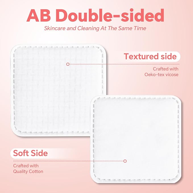 Square Cotton Pads 240 Count, Triple-Layer Design, Lint-Free & Durable - Image 2