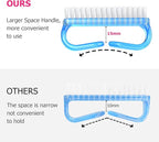 Handle Grip Nail Brush, Hand Fingernail Brush Cleaner Scrubbing Kit Pedicure - Image 2