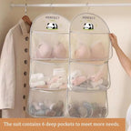 MIUPOO Multi Purpose Multi Layer Mesh Storage Hanging Bag, Hanging Storage - Image 4