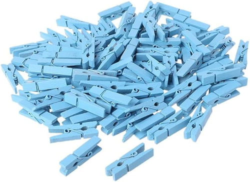 100pcs Mini Natural Wooden Clothes Photo Paper Peg Pin Clothespin Craft Clips by Unknown