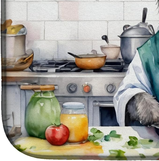 Caroline's Treasures DAC6268DDM Irish Wolfhound The Chef Dish Drying Mat - Image 4