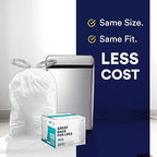 Plasticplace Custom Fit Trash Bags Compatible w Simplehuman Code H Drawstring - Image 5
