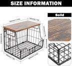 Livabber Fruit Basket for Kitchen, Metal Fruit Vegetable Storage Bin - Image 3