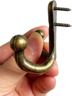 5 Pack Coat Hooks Heavy Duty Vintage Double Wall Hook Strong Entrance Hangers - Image 5