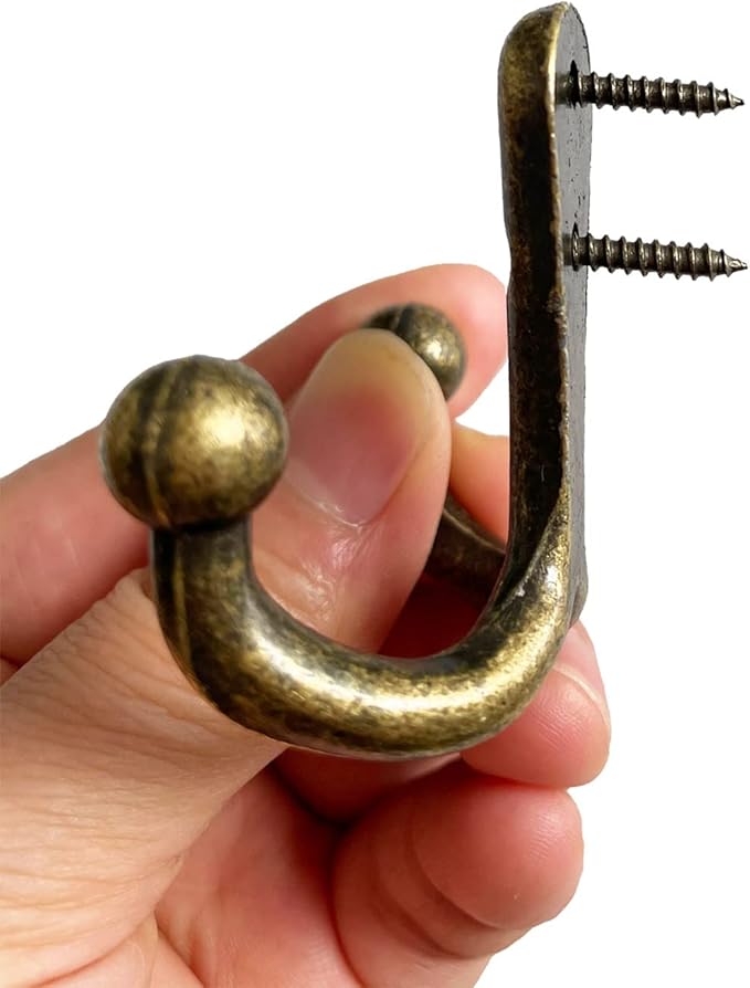5 Pack Coat Hooks Heavy Duty Vintage Double Wall Hook Strong Entrance Hangers - Image 5
