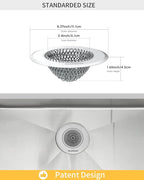 TRAPMATE 2 Pcs Kitchen Sink Drain Strainer, Stainless Steel Sink Strainer Basket - Image 6