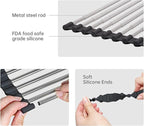 Large Telescopic Drain Rack Roll Up Rack Heat-Resistant Dish Drainer Kitchen - Image 2