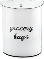 AuldHome Design Rustic Grocery Bag Holder; Wall-Mounted Vintage Enamelware by AuldHomeDesign