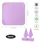 SINLAND Microfiber Facial Cloths Fast Drying Washcloth 12inch x 12inch Light - Image 2