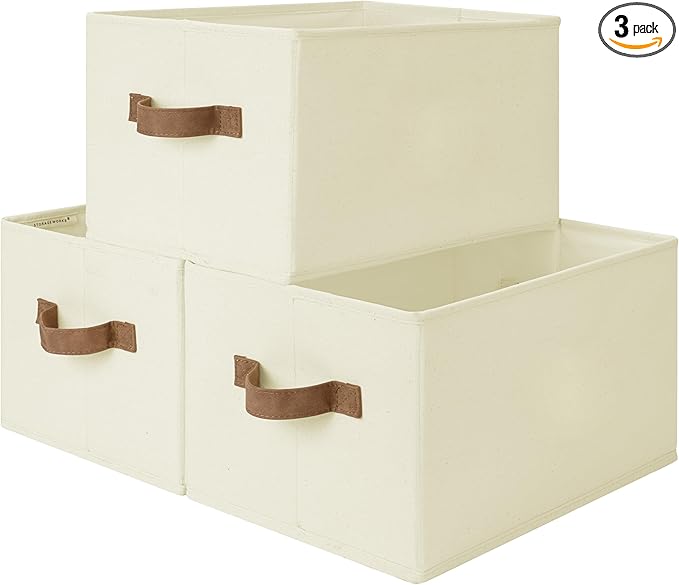 StorageWorks Closet Organizers and Storage Bins, Foldable Shelf Baskets by StorageWorks