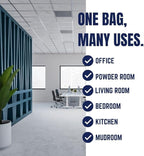 Plasticplace 6 Gallon Trash Bags White Drawstring Garbage Can Liners, 17” x 20” - Image 4