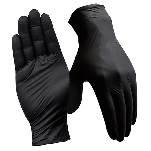 Disposable Nitrile Gloves, 4 Mil Latex-Free Powder-Free Industrial Gloves by SLICKKIT