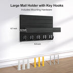 Key Holder for Wall, Decorative Key and Mail Holder - Image 7