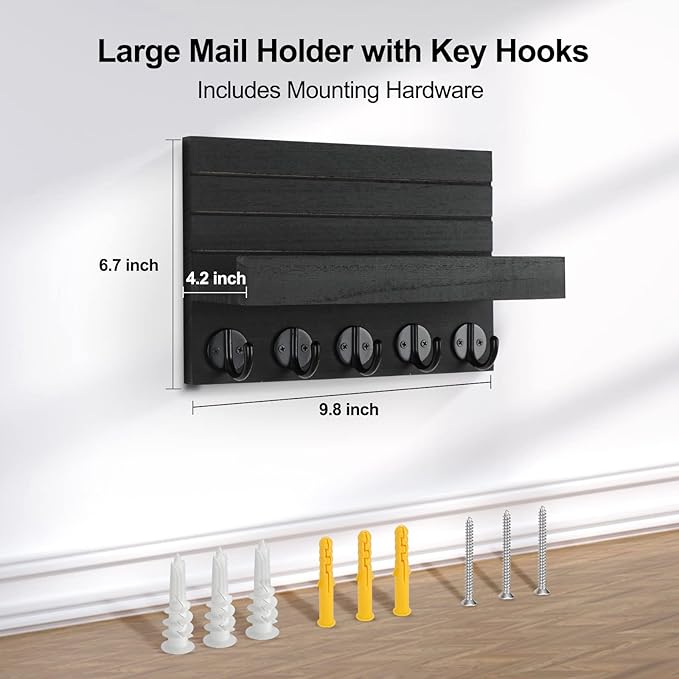 Key Holder for Wall, Decorative Key and Mail Holder - Image 7