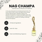 Nag Champa Car Air Freshener – Hanging Essential Oil Diffuser - Image 4