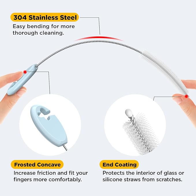 Baby Straw Brush Set, 4 Piece Cleaner Kit - Image 4