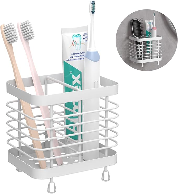 Luxspire Toothbrush Holders for Bathroom, Stainless Steel Electric Toothbrush - Image 9