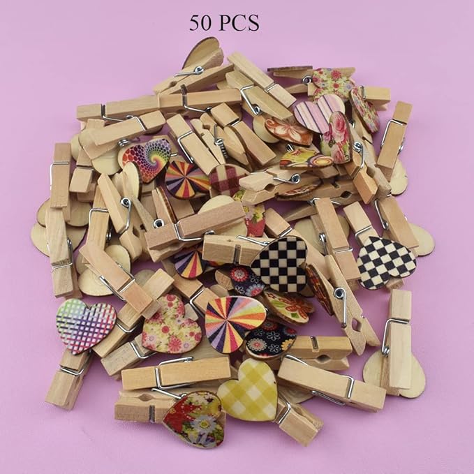 HAHIYO Colorful Painted Mini Wooden Clothespin Clip - Image 6