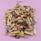 HAHIYO Colorful Painted Mini Wooden Clothespin Clip - Image 6