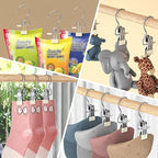 Space-Saving Clothespin Hat Pants Storage Hanging Travel Hook, Stainless Steel - Image 6