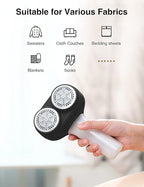 VASSON Fabric Shaver, Electric Lint Remover, Rechargeable Lint Shaver, Sweater - Image 5