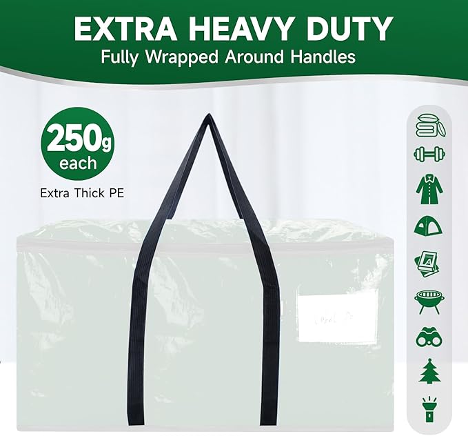 CONGREGATE 8-Pack Heavy Duty Dark Green Moving Bags - Image 4