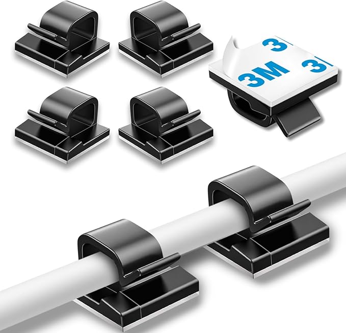 200 Pcs Cable Clips, Adhesive Cable Organizer Cord Holder Wire Clip Wire by suoundey