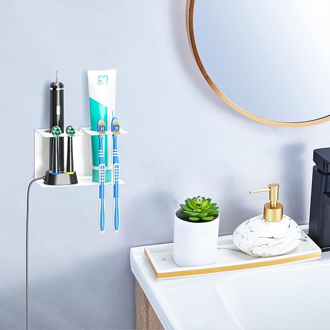 Electric Toothbrush Head Holders Desktop or Wall Mounted Electric Tooth Brush - Image 3