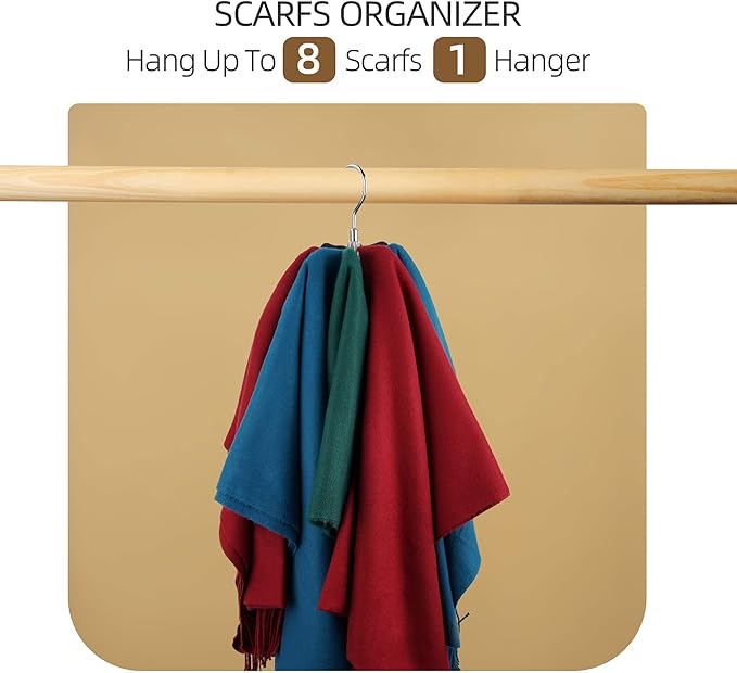 ZEDODIER Belt Organizer for Closet, Rotating Belt Hanger Rack, Space Saving - Image 5