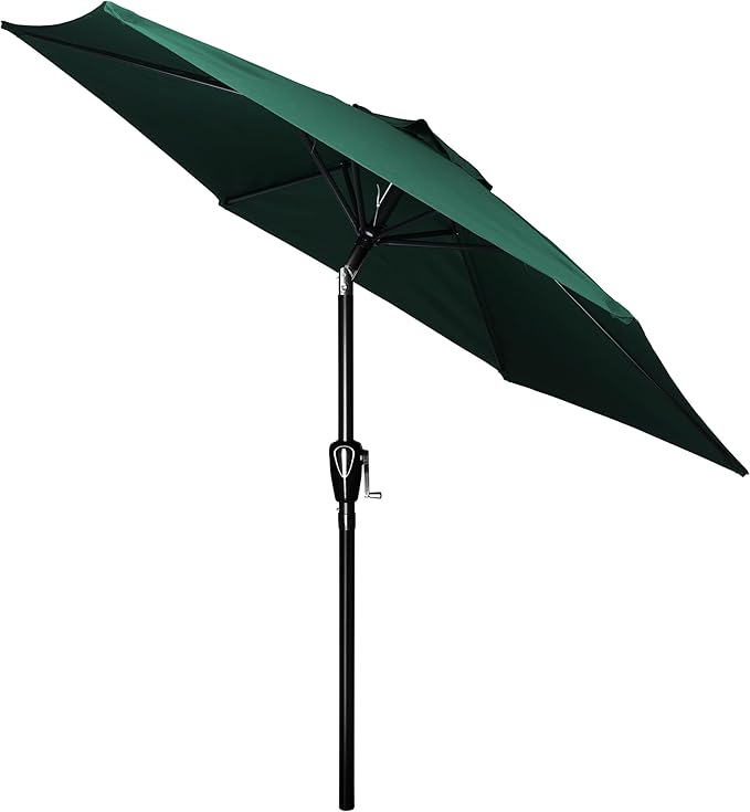 Simple Deluxe 9' Patio Umbrella Outdoor Table Market Yard Umbrella with Push Button Tilt/Crank by SimpleDeluxe