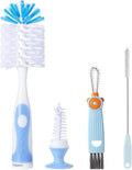 Baby Bottle Brush Set 4 in 1, Baby Bottle Cleaner, by AnivonaDirect