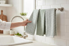 Serafina Home Sage Green Kitchen Dish Towels- Set of 3 100% Cotton Soft - Image 2