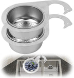 2pcs Swan-Shaped Drain Basket, Stainless Steel Sink Strainer Catcher by Unknown