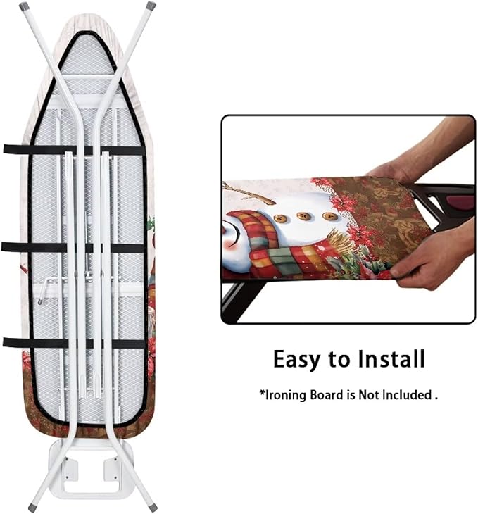 Robin Snowman Ironing Board Cover Standard Size Christmas Iron Board Cover - Image 4