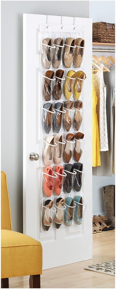 Whitmor 24 Pocket OTD Shoe Organizer Clear - Image 2