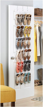 Whitmor 24 Pocket OTD Shoe Organizer Clear - Image 2