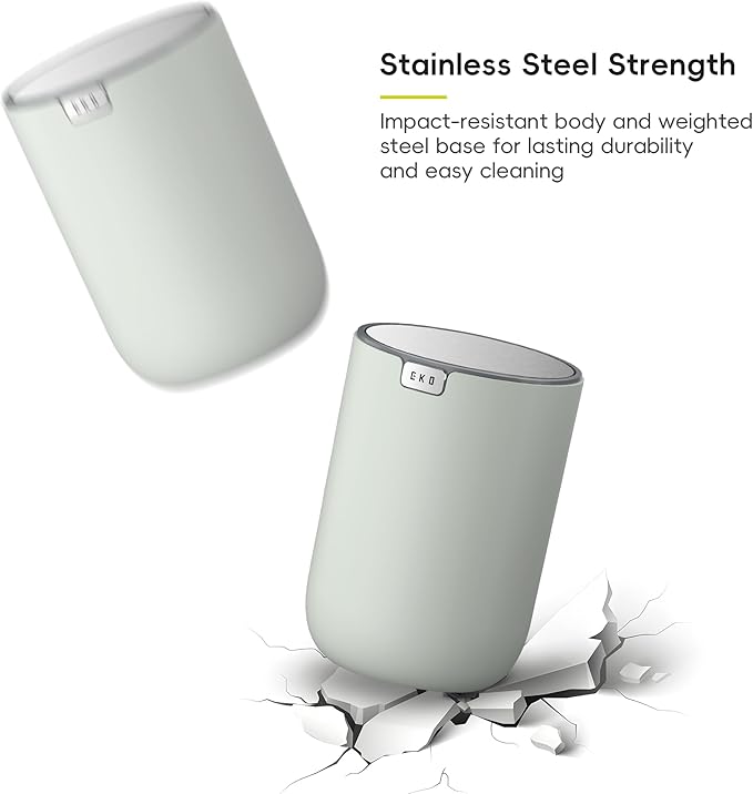 EKO Fandy 0.4 Gal/1.5L Mini Tabletop Trash Bin - Image 7