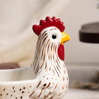 Ceramic Retro White Rooster Shape Sponge Holder - Image 8