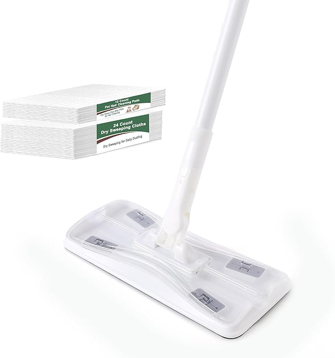 Eyliden Dust Mop, Sweeping & Mopping Kit | 58" Extended Long Handle, 36 by Eyliden