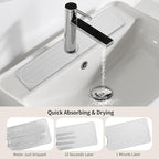 Stone Faucet Mat for Kitchen Sink, Diatomite Fast Drying Absorb Moisture Tray - Image 5