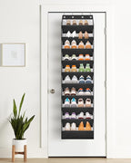 AOODA 10 Tier Clear Over the Door Shoe Organizer Storage, Deep Pockets Large - Image 5